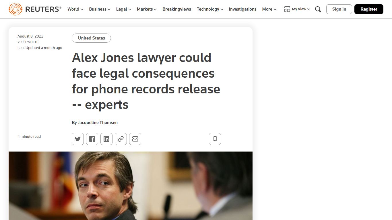 Alex Jones lawyer could face legal consequences for phone records ...